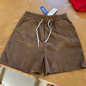 NWT Romwe Mens Brown Shorts